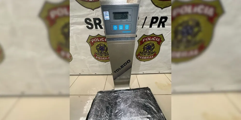 Entorpecente estava em um fundo falso de bagagem