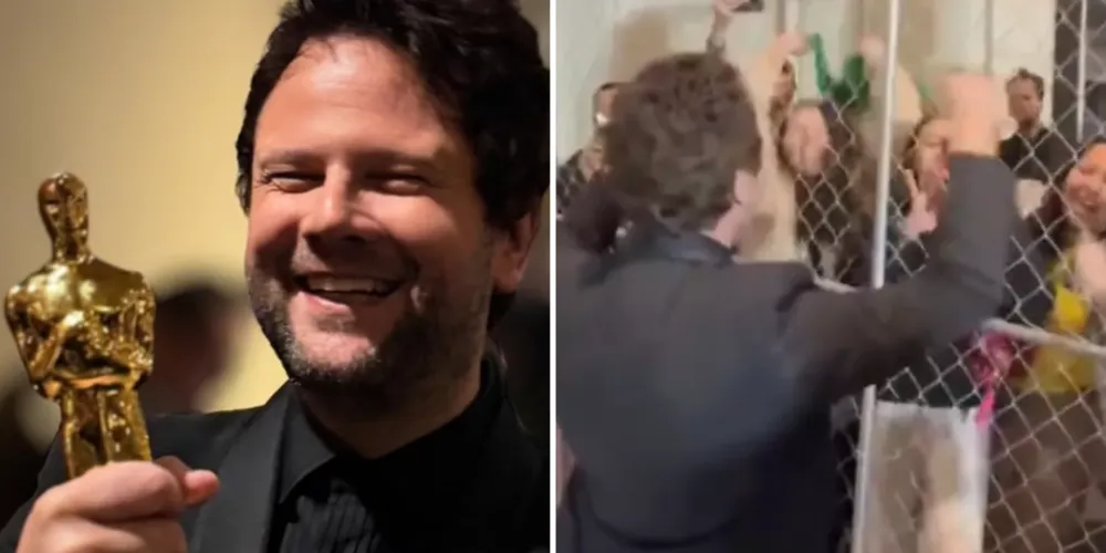 Além da comemoração com o público nas ruas norte-americanas, Selton Mello usou as redes sociais para celebrar o feito histórico