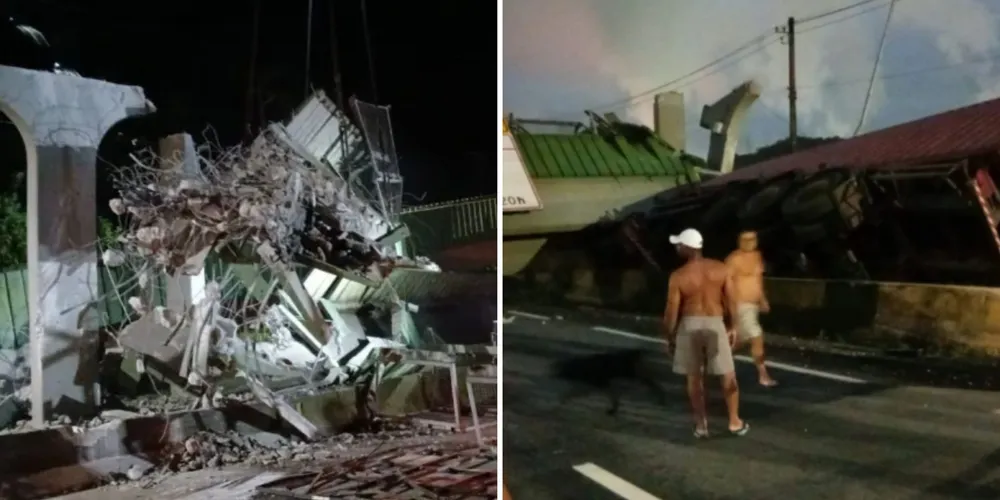 A rodovia segue extremamente congestionada