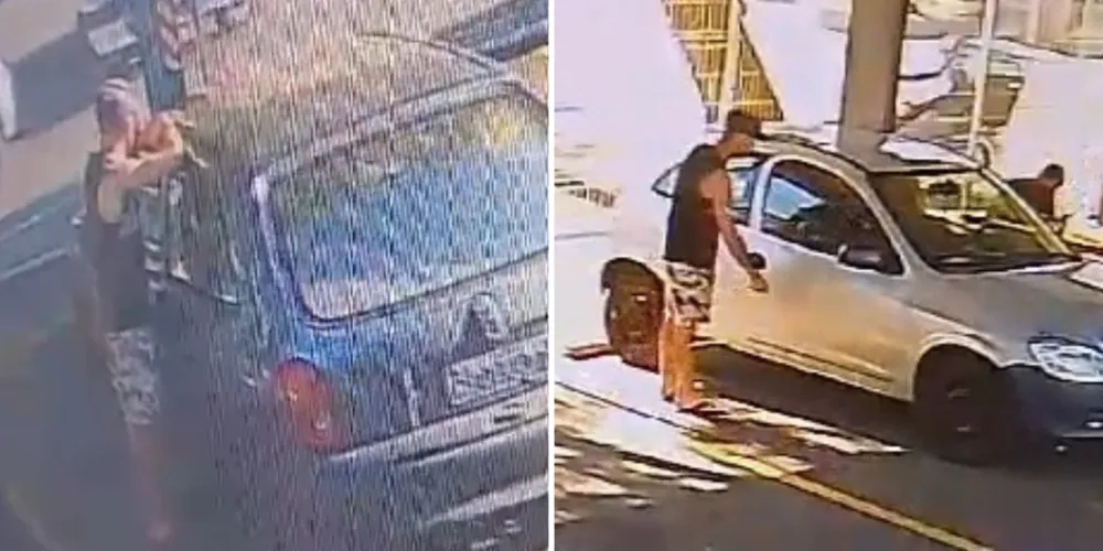 O homem tentou furtar outro veículo, na manhã desta segunda