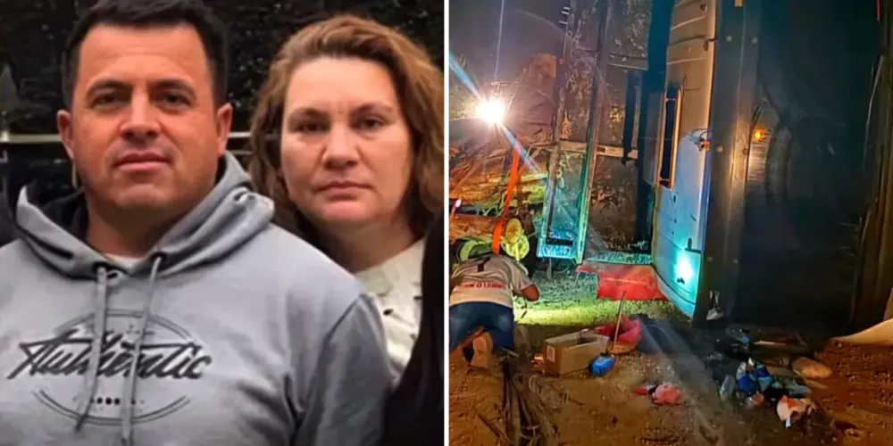 O acidente matou Adenilson Cordeiro, de 45 anos, e Elizângela Maria de Araújo Cordeiro, de 47