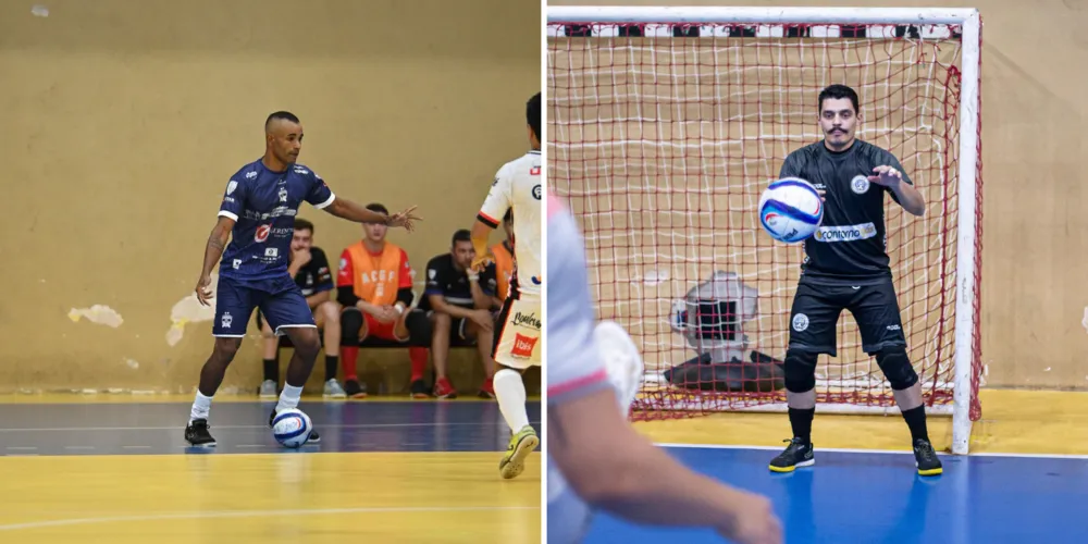 Serginho Paulista, campeão com o Operário e fixo do ACGF/Grupo Gerencial e Galdino, capitão e goleiro do Contorno Futsal