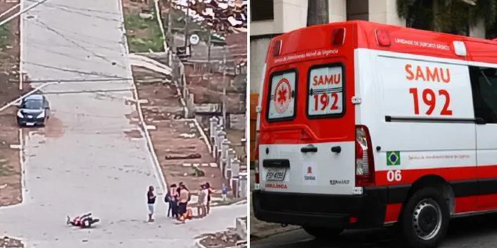 As vítimas foram socorridas pelo Samu