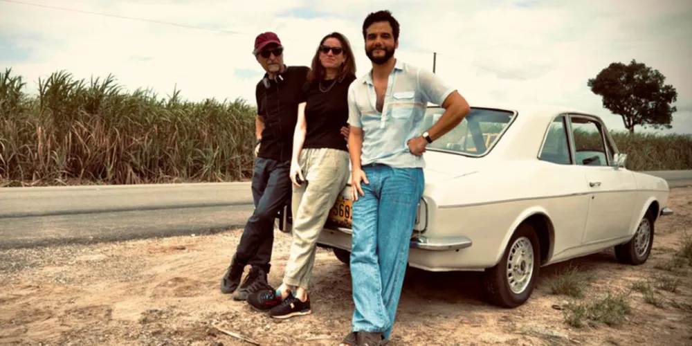Kleber Mendonça Filho, Emilie Lesclaux e Wagner Moura