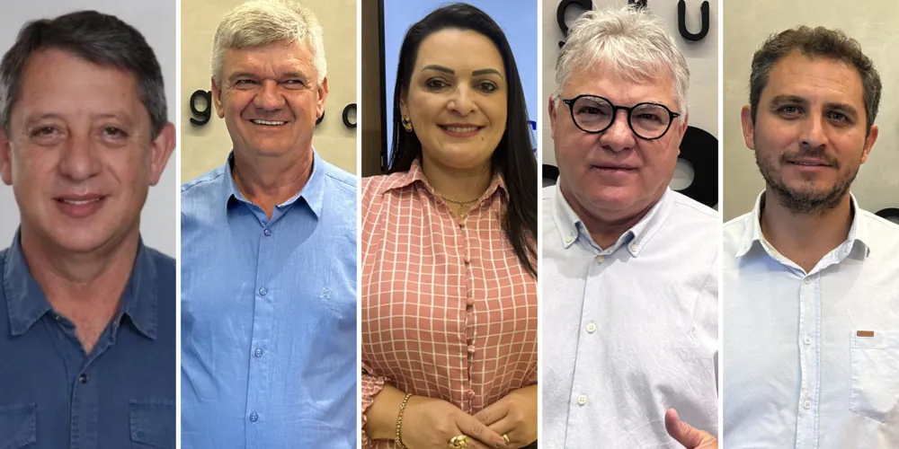 Gerson Nunes, Juca Sloboda, Elisangela Pedroso, Altamir Sanson e Douglas Modesto integram a chapa