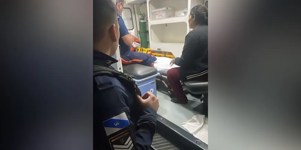 O bebê foi atendido por uma equipe do Samu acionada pela GCM