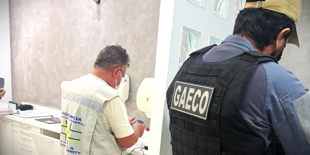 Operação foi realizada pelo Gaeco, com o apoio da Anvisa