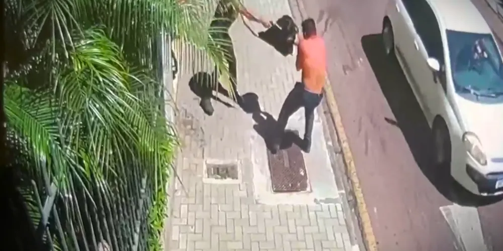 Ocorrência foi registrada na rua Treze de Maio, no Centro da capital paranaense