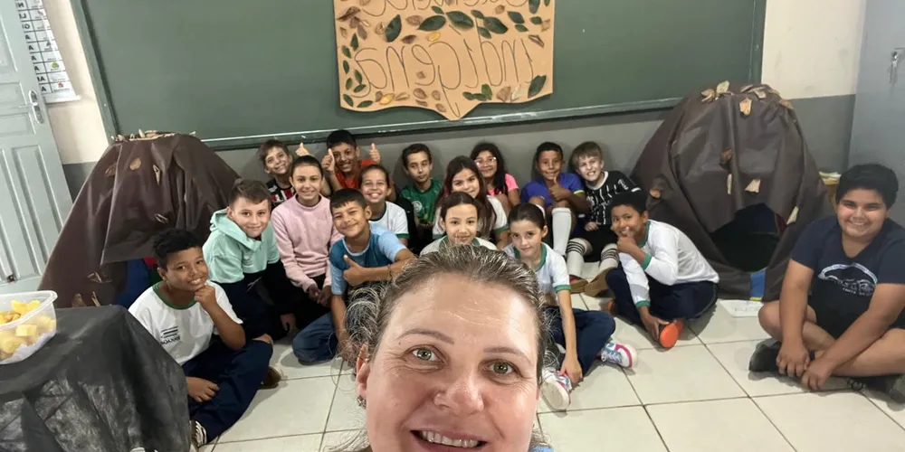 Trabalho teve grande participação da turma