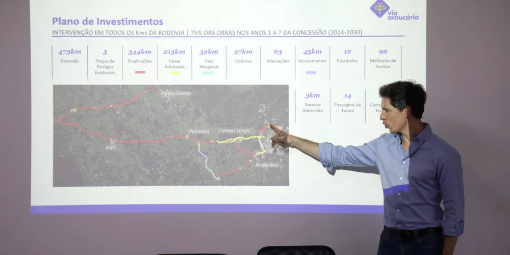 Representantes da Via Araucária apresentaram o projeto de obras para lideranças municipais de Palmeira