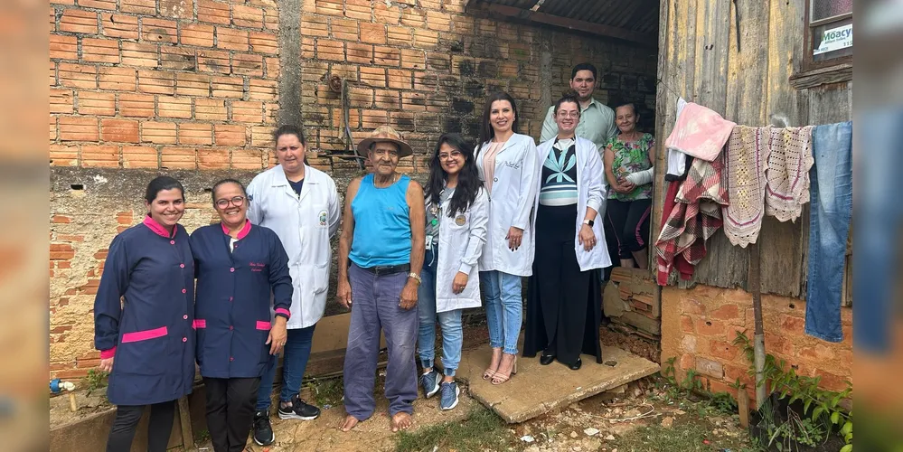 A primeira ocorreu no município de Castro, em conjunto com a equipe da Atenção Primária à Saúde (APS)