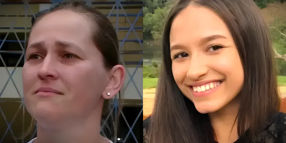 Flávia Regina Mizerski (à esquerda) está internada no Hospital do Rocio