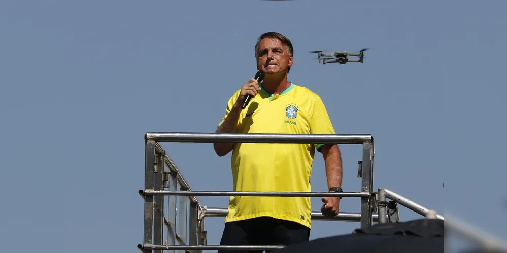 Jair Bolsonaro reuniu apoiadores no mesmo local em abril de 2024