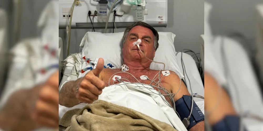 Jair Bolsonaro internado no Hospital Rio Grande, em Natal