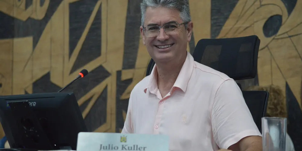Vereador Julio Küller (MDB) é o presidente da Câmara Municipal de Ponta Grossa