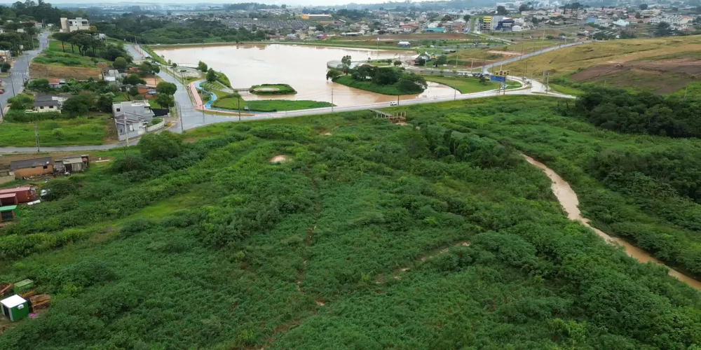 O espaço destinado ao lago "2" em Olarias