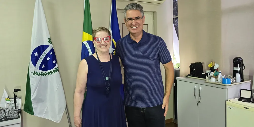 Presidente da fundação de Saúde, Liliam Brandalise, se encontrou com presidente da Câmara, Julio Küller