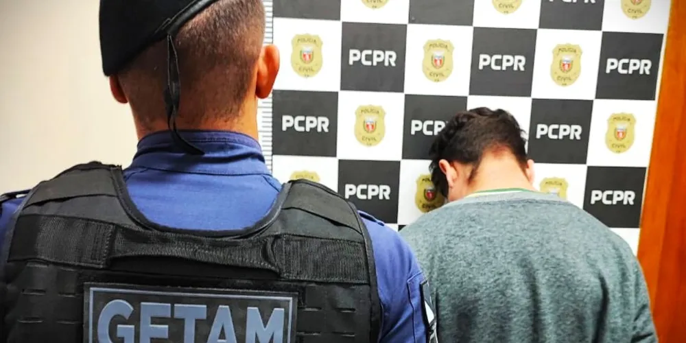 'Equipe Getam', da guarda municipal, encaminhou o suspeito à Delegacia