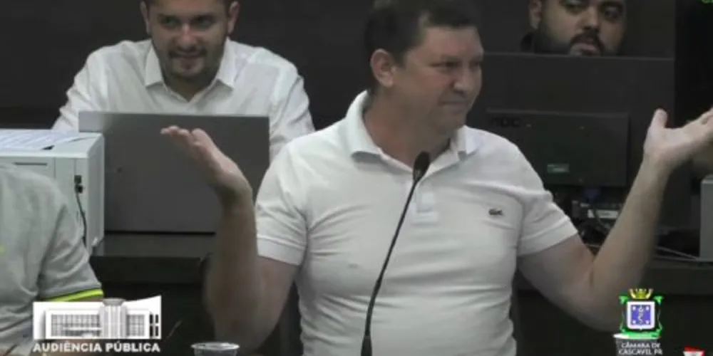 Frase polêmica foi dita pelo vereador de Cascavel, Mauri Schaffer (PSD)