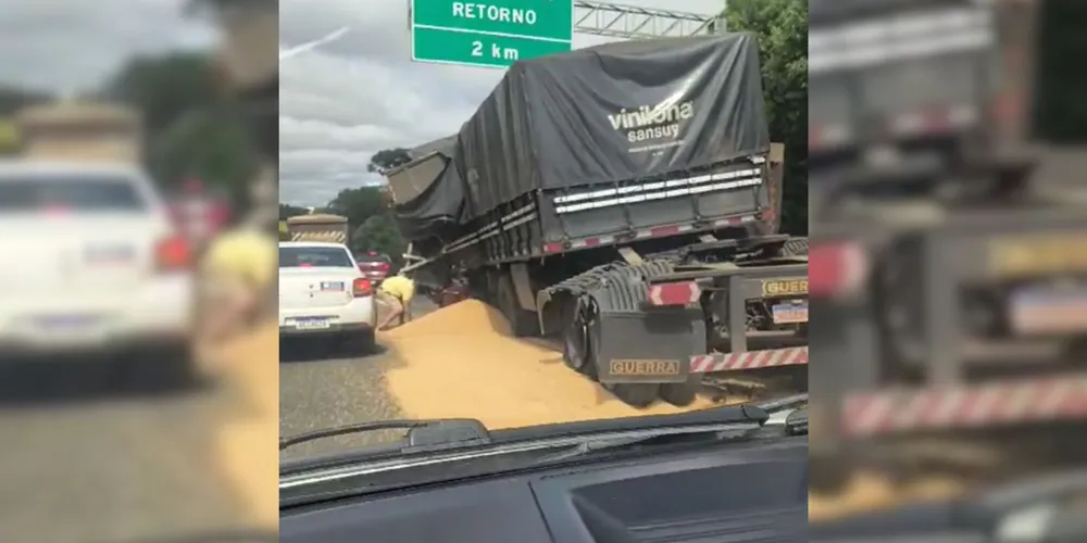 Acidente aconteceu na altura do KM 316 da rodovia