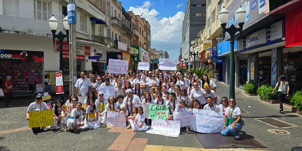 A mobilização contra intolerância religiosa aconteceu no último final de semana
