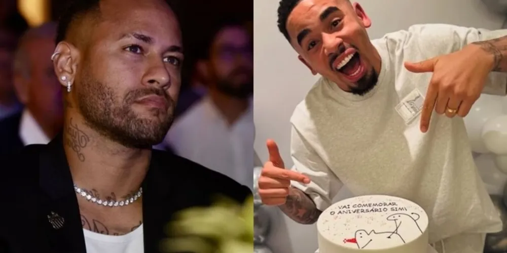 Neymar viralizou após comentar em uma publicação de Gabriel Jesus