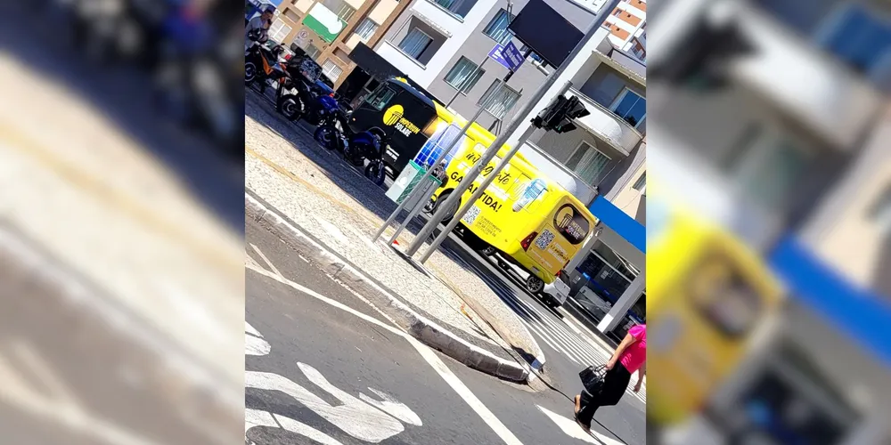 Ônibus foi flagrado próximo à Igreja dos Polacos