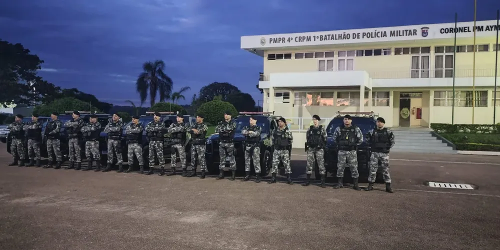 Ação envolveu agentes do 1º Batalhão da PM
