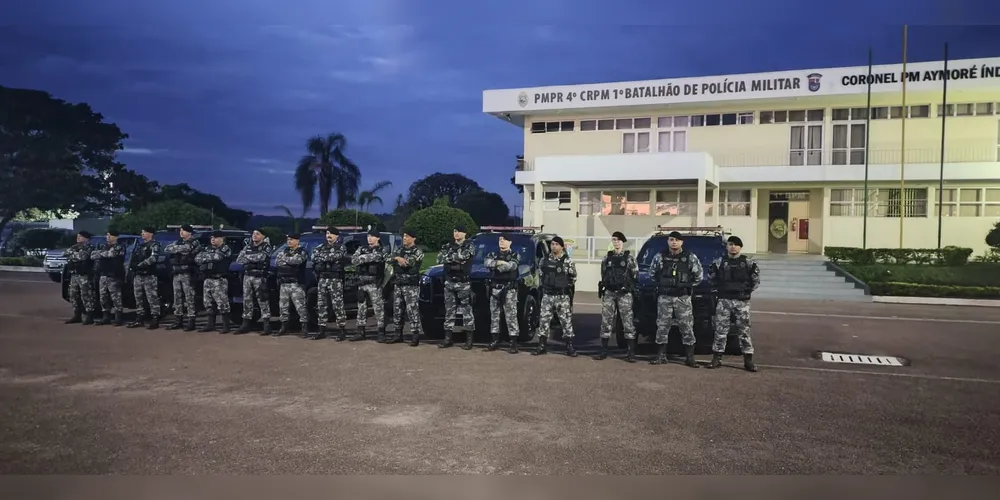 Ação envolveu agentes do 1º Batalhão da PM