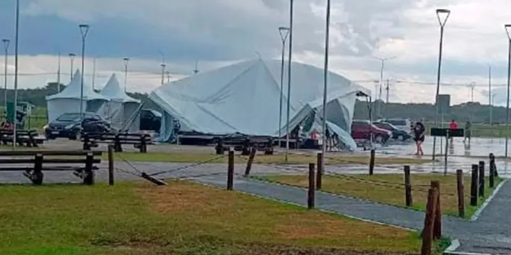 Como ficou a estrutura após o desabamento