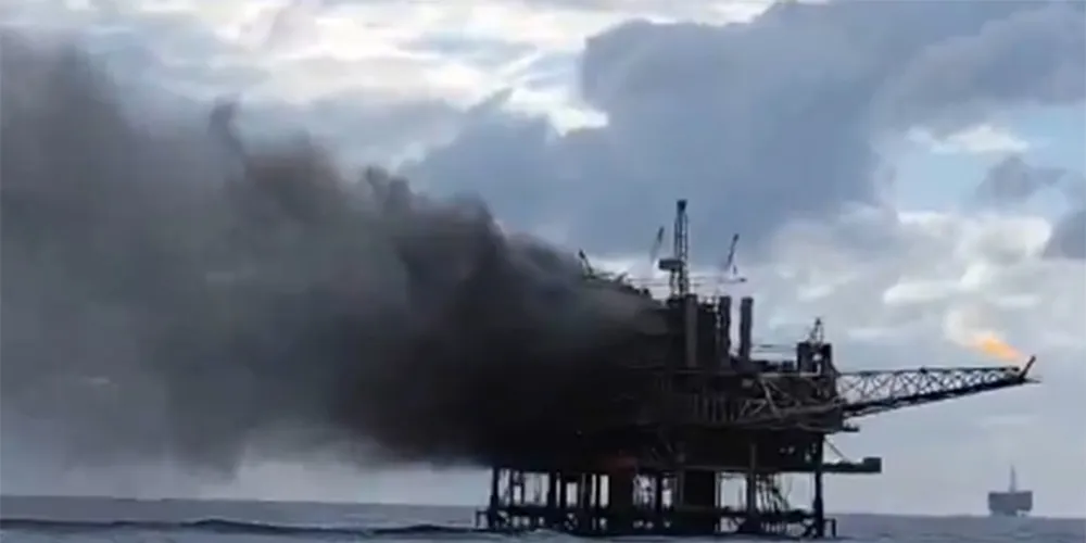 Incidente ocorreu na manhã desta segunda-feira (21), na Bacia de Campos dos Goytacazes