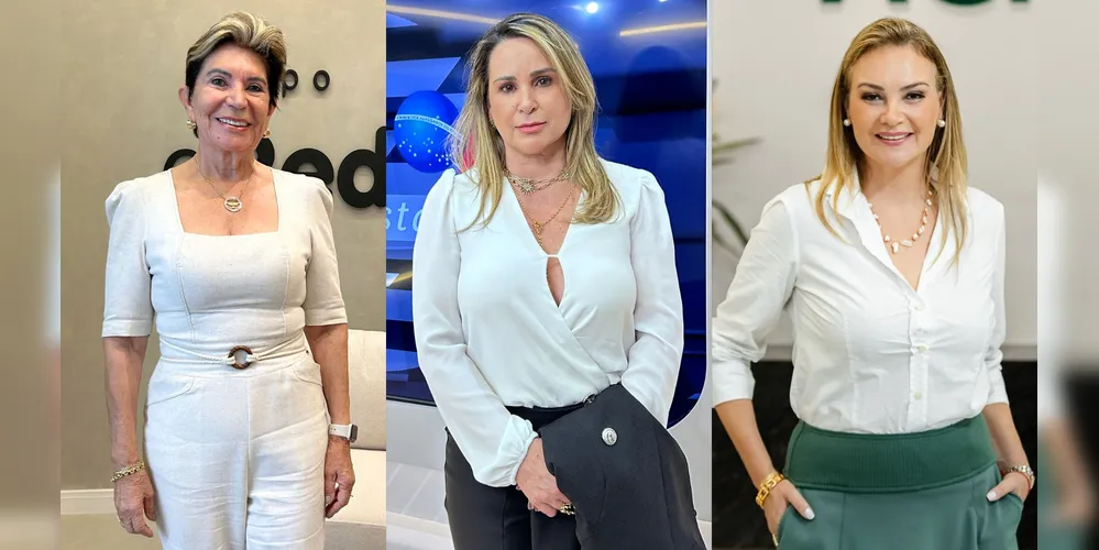 Elizabeth Schmidt (esquerda), Mariantonieta Ferraz (centro) e Giorgia Bin Bochenek (direita)