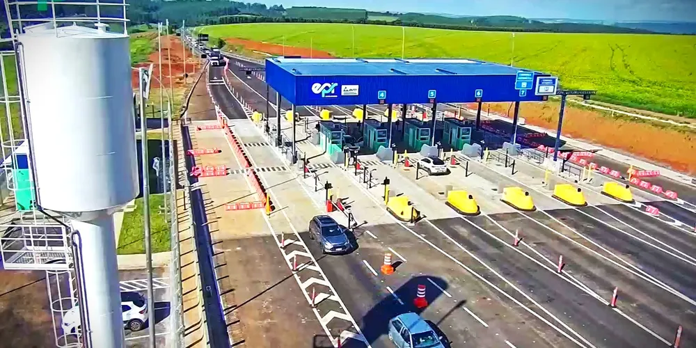 Praça de pedágio em Sengés fica no km 184,820 da rodovia