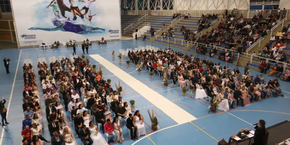 Casamento coletivo ocorrido em 2022