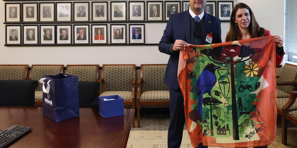 Governador Carlos Massa Ratinho Junior,  durante missão comercial e empresarial aos Estados Unidos