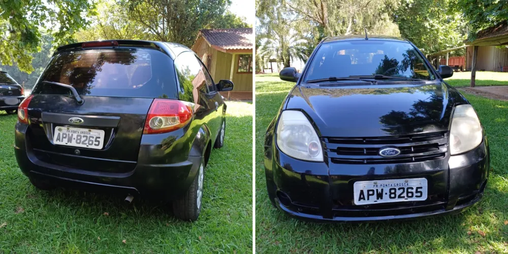 Qualquer informação sobre o Ford Ka roubado deve ser repassada às autoridades