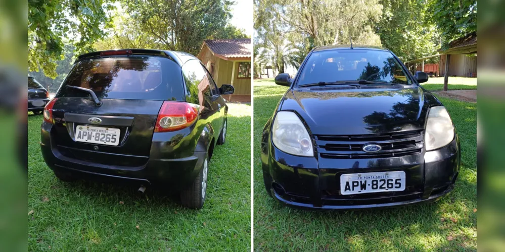 Qualquer informação sobre o Ford Ka roubado deve ser repassada às autoridades