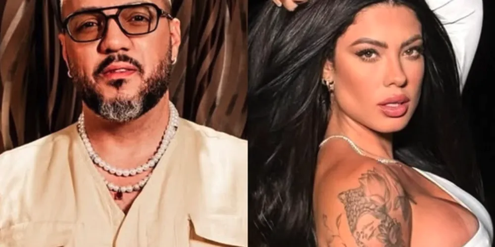 Belo e a atual namorada  Rayane Figliuzzi