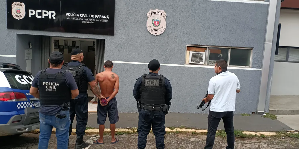 Prisão de um dos indivíduos