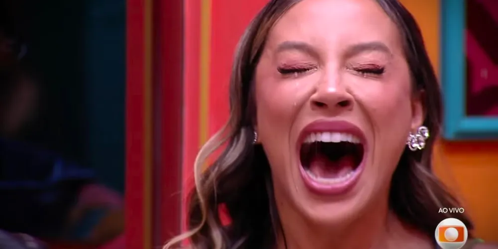 Momento em que Renata descobre que é a campeã do BBB 25