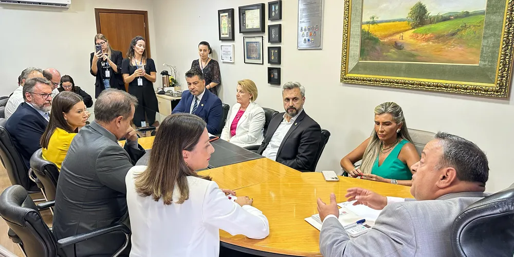 Reunião que envolveu a diretoria da Sanepar e parlamentares