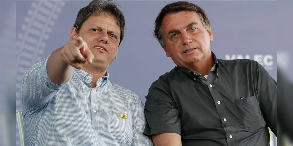 Imagem ilustrativa da imagem Tarcísio nega disputa pelo Planalto e diz que seu candidato é Bolsonaro