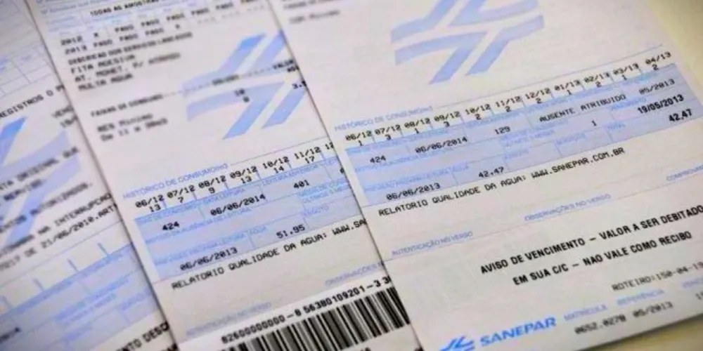 Projeto de Lei impõe à Sanepar a necessidade de informar na tarifa de água os dias que houve interrupção do serviço