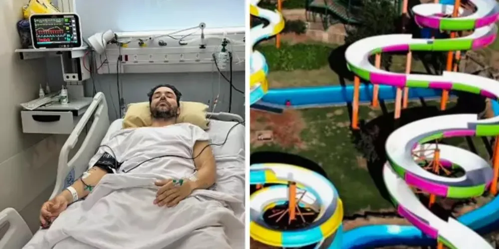 Homem cai de Toboágua no Paraná