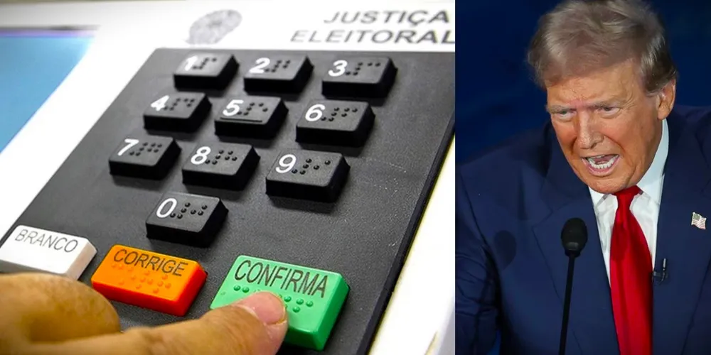 Trump elogiou sistema eleitoral brasileiro, nesta terça-feira (25)