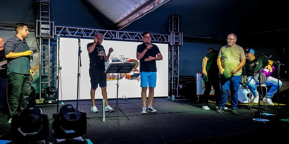 o prefeito de Tibagi, Rildo Leonardi, celebrou a abertura da festa e destacou programação