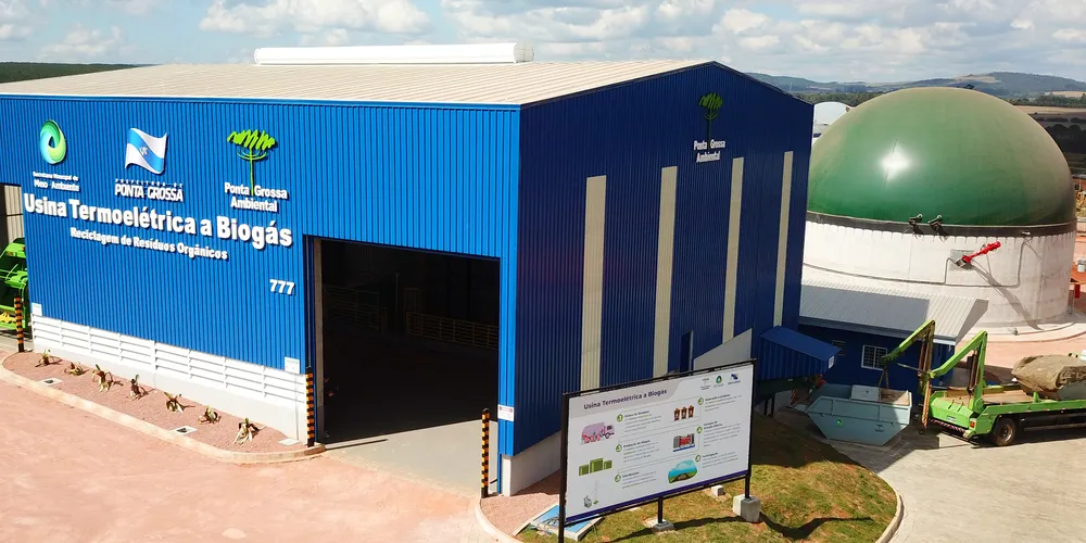 Usina termoelétrica a biogás se localiza na região do Distrito Industrial