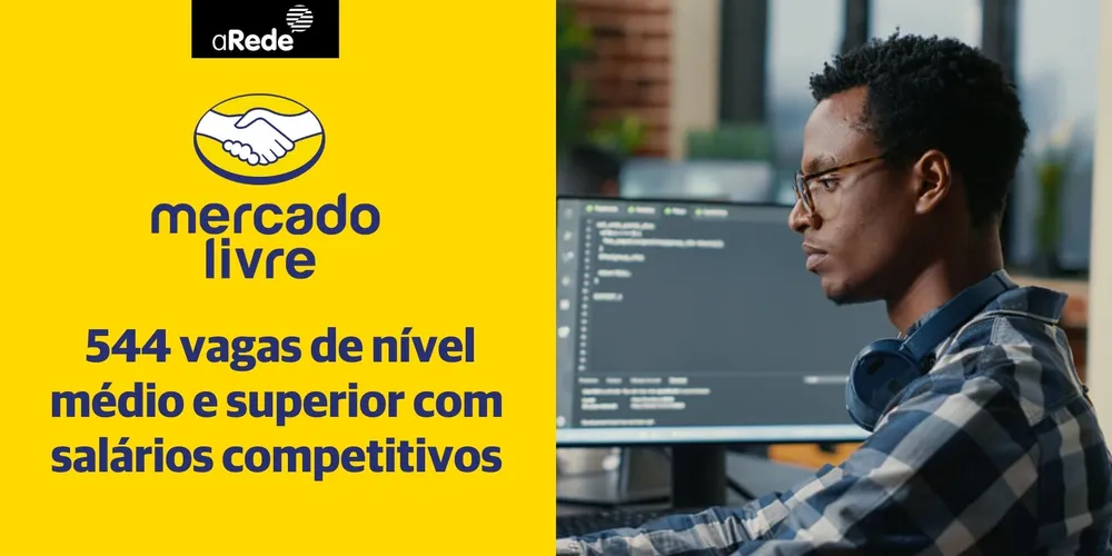 Inscrições podem ser feitas no site oficial de carreiras do Mercado Livre