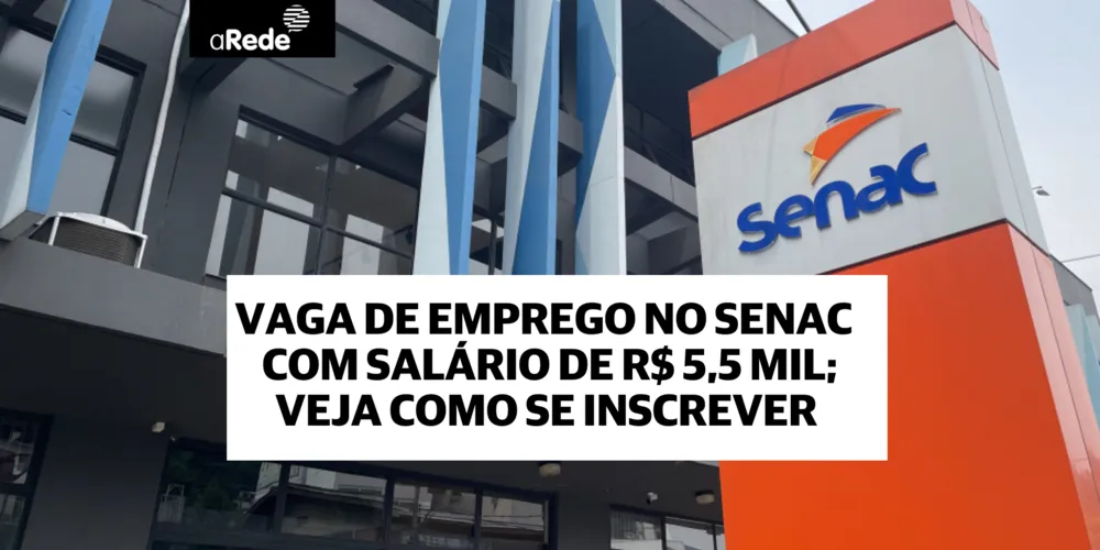 A vaga oferece salário de R$5.510,16 por mês, benefícios e jornada de 8h48min diárias, com horários vespertino e noturno.