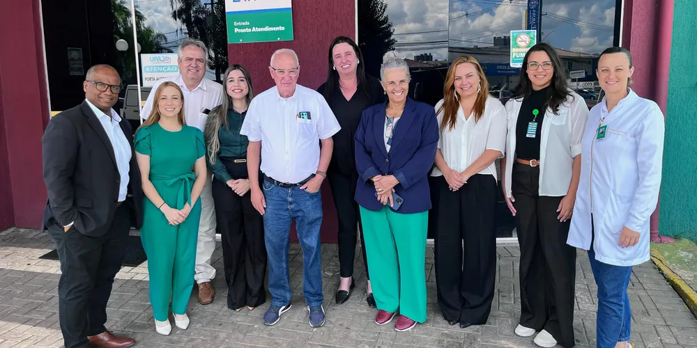 O prefeito de Castro, Reinaldo Cardoso (MDB), e o secretário de Saúde, Matilvani Moreira, realizaram uma visita à UPA Santa Paula, em Ponta Grossa